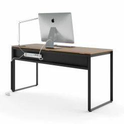 BDI Linea Work Desk And Return